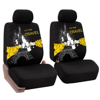 

2pcs Full Set Car Seat Covers Polyester For Auto Truck SUV 2 Heads Interior Styling Decoration Protector Car seat case