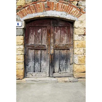 

Customize washable wrinkle free texture old wood door photography backdrops for kids photo studio portrait backgrounds F-1559