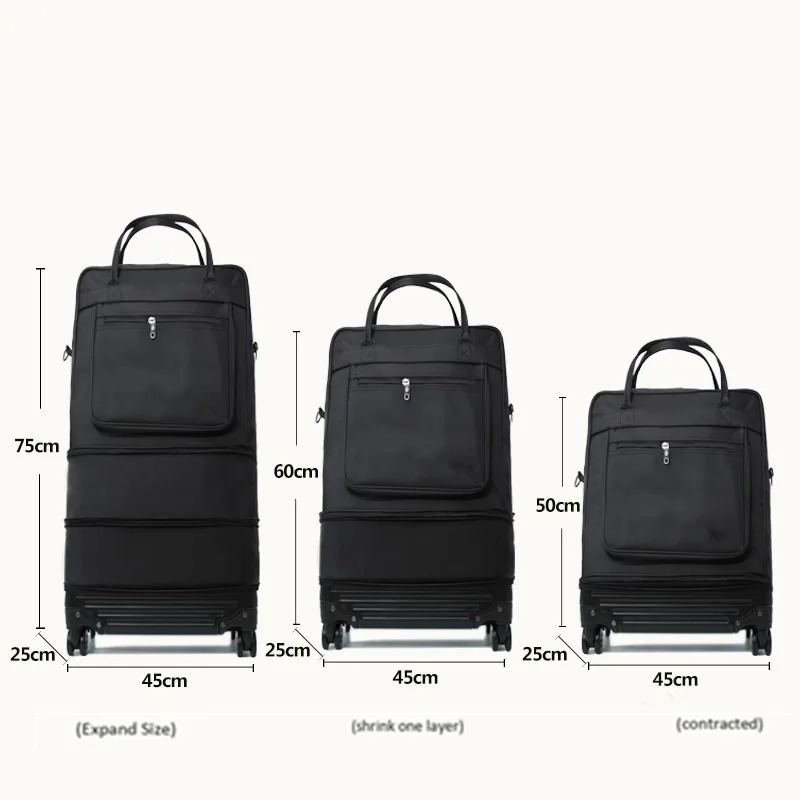 Women Men Travel Bags Hand Luggage Cabin Size Flight Trolley