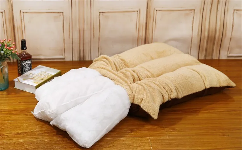 Shu Вельветовая кровать для сна для питомцев, теплая подушка для маленьких больших собак, кошек, зимних собак, диван для питомцев, размеры s, m, l, доступны