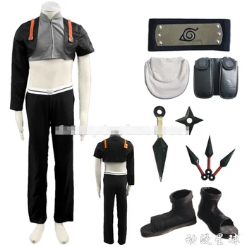 

Sai cosplay costume include shoes+ kunai+headband+leg&waist bag full set Halloween costume