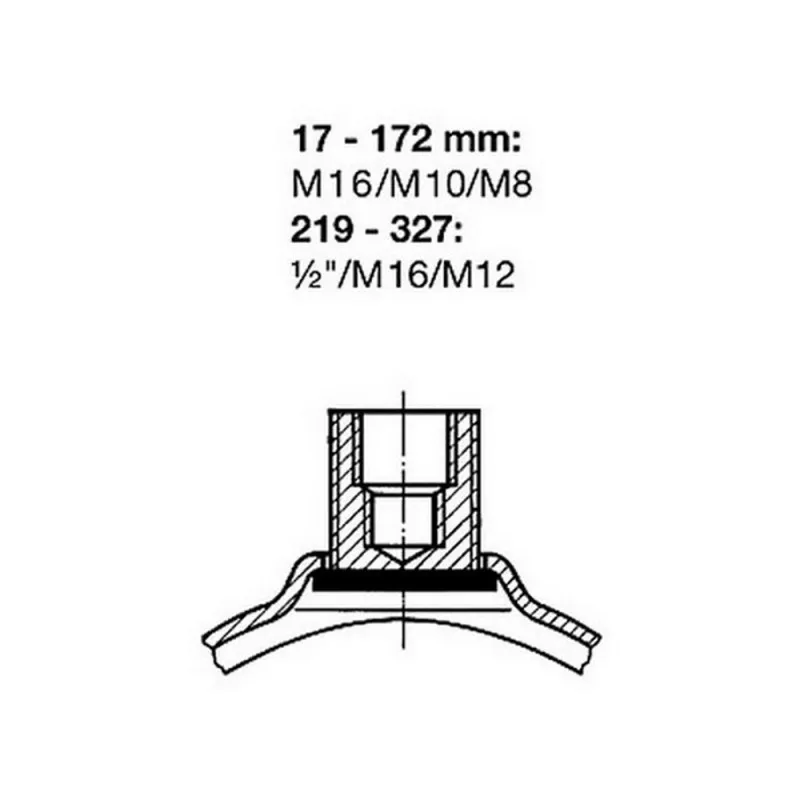 SIKLA 191279 tieback холодильная камера SKS Top 2C 76 81/2 1/2|Гайки| |