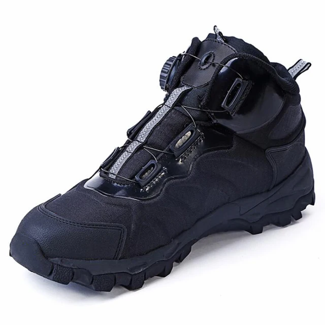 Men Hiking Shoes BOA Breathable Lace Up Trekking Shoes Outdoor Climbing