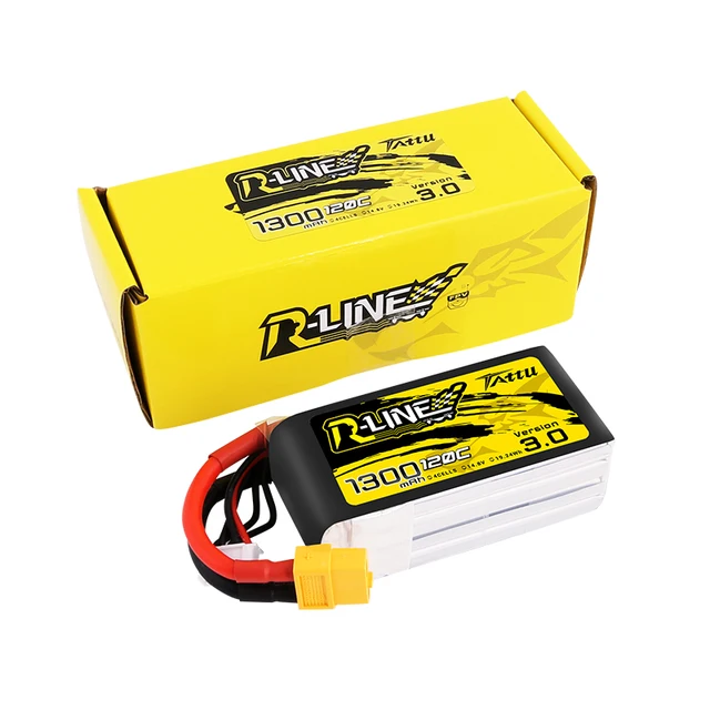 BATTERIE LIPO TATTU R-LINE 4S 1300MAH 120C – VERSION 3.0