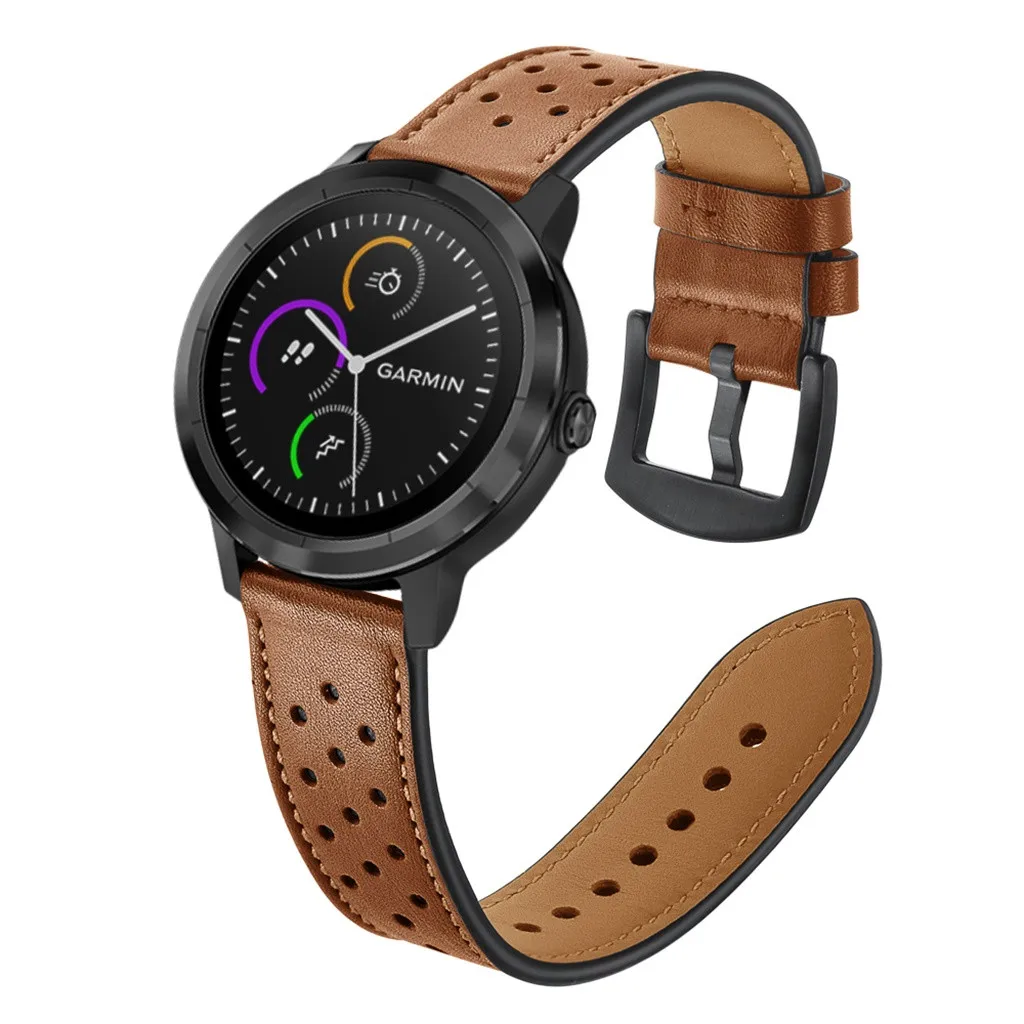 Ремешок для часов Garmin vivoactive Cave style Кожаный ремешок для наручных часов сменный ремешок для Garmin vivoactive Q70