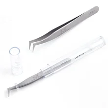 VETUS 6A-SA Estensione Del Ciglio Pinzette di Precisione In Acciaio Inox 3D/6D Volume Sopracciglio Pinzette Pinze Trucco Professionale Pinza
