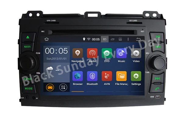 Quad Core Android 5 1 Car DVD player FOR TOYOTA PRADO 120 2002 2009 Quad Cortex