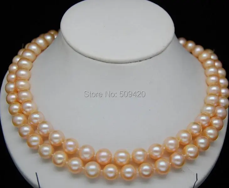 

CVR32 Free Shipping >>>>32 INCH AAA 9MM Pink SOUTH SEA PEARL NECKLACE