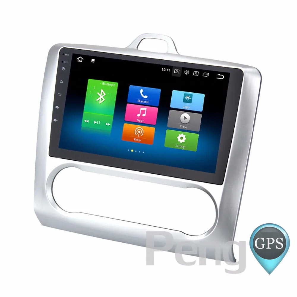 Автомагнитола 2 Din для Ford Focus 2004 2011 Восьмиядерный CD DVD плеер стерео Android 8 0 GPS