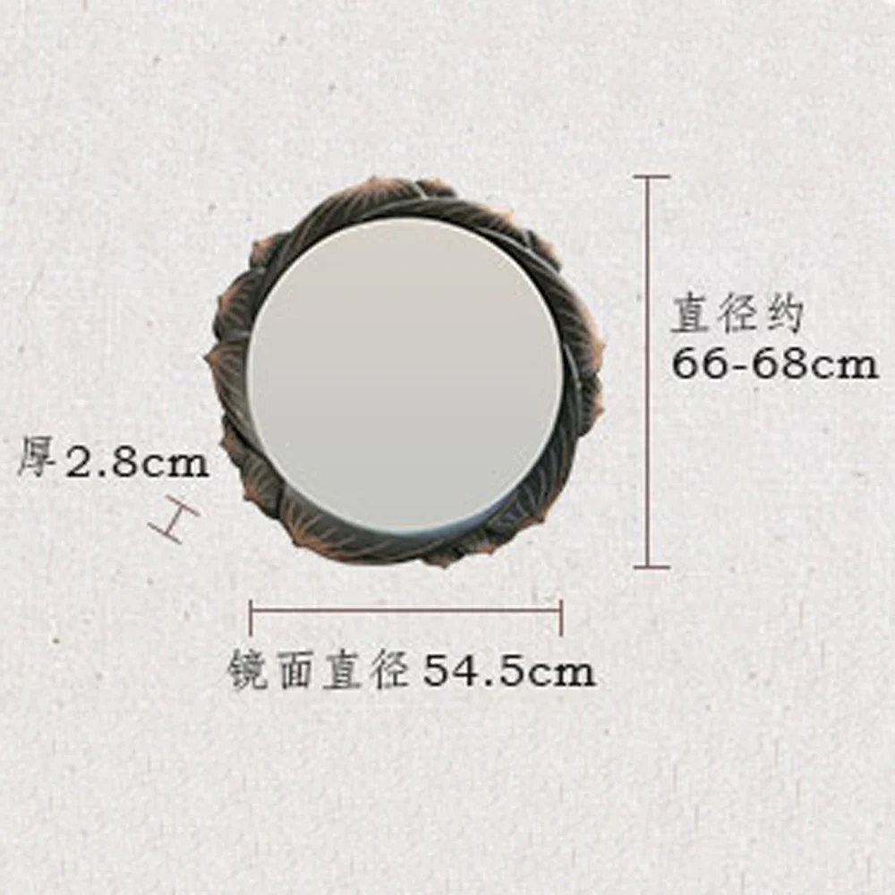 Зеркало для ванной комнаты круглые настенные Висячие наклейки на стену для спальни туалетный столик макияж креативное художественное украшение wx7181634
