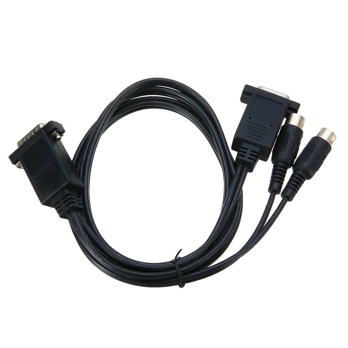 Mayitr MIDI To Joystick Game Port Audio Cable DB15 5 Pin DIN Wire Cord 1.8m Electronic keyboard Audio Cable