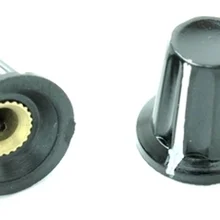 10 шт./лот бакелитовая ручка потенциометра отверстие: 4 мм для WH5 WXD3-13 K17-01 Потенциометр на