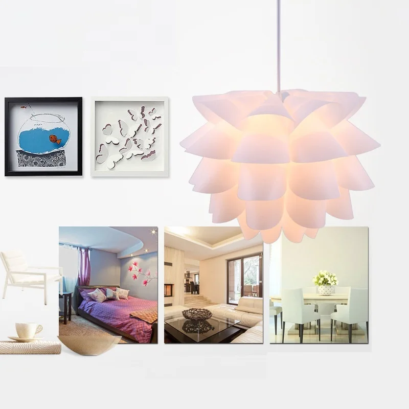 

DIY IQ Puzzle Pendant Lampshade Cafe Restaurant Ceiling Room Decoration LED Hanging Lamp Lighting Shade