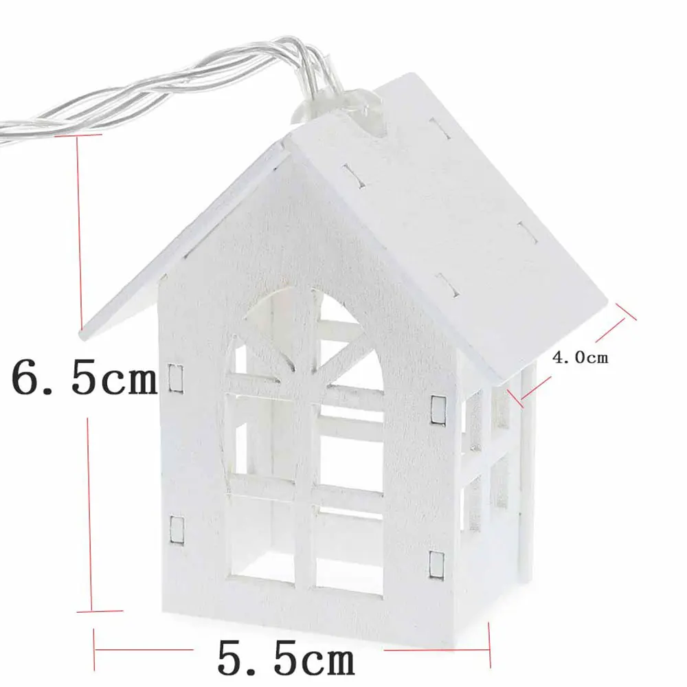 Нордическая гирлянда с домиками свет светодиодный 1,5/3 м светящаяся гирлянда батарея мощная струнная лампа для дома Свадебное Праздничное оформление