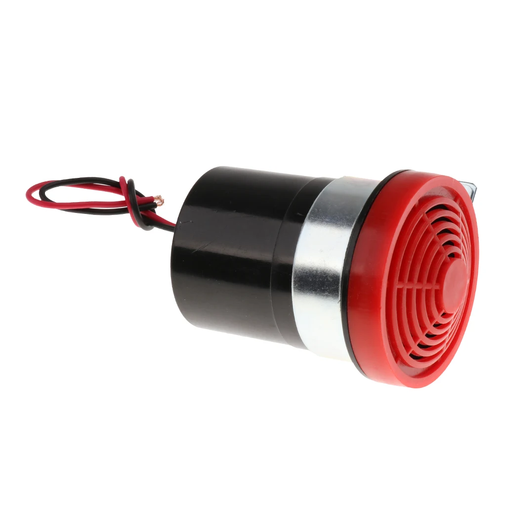 2 Pieces DC 12V/24V Auto Car Backup Reversing Warning Siren Beep Sound Alarms Horns Waterproof Back Up Alarm Horn Red