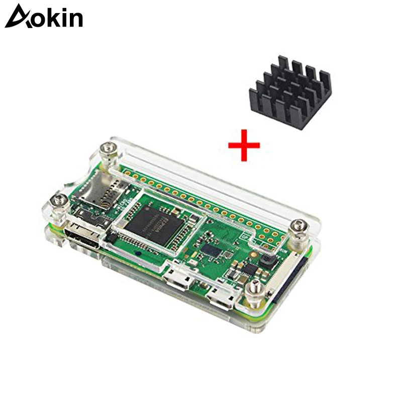Акриловый чехол для Raspberry Pi Zero W + алюминиевый теплоотвод RPI Box V 1 3|Аксессуары