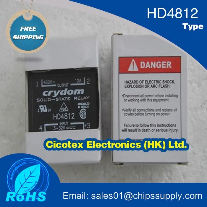 

HD4812 реле SSR 12A 480VAC DC