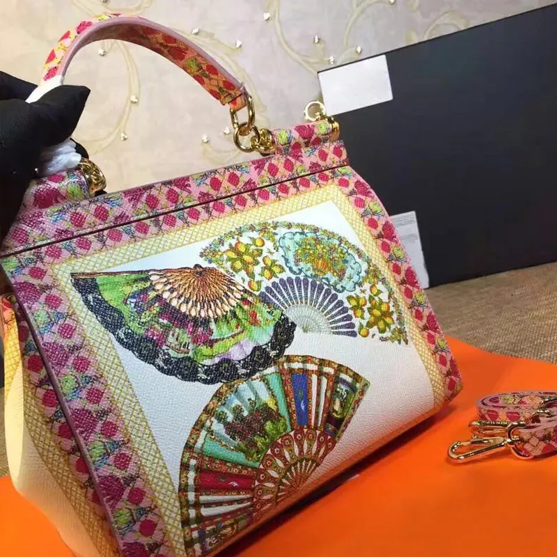 

The big star of the same package color printing hand satchel lupine palmprint