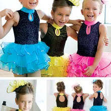 Коллекция года, ограниченная серия детской одежды одежда с короткими рукавами и танцевальный Леотард-костюм для девочек костюм с сиамской балетной юбкой