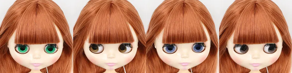 Blyth кукла шарнир тело красный коричневый волосы с челкой подходит DIY bjd blyth куклы для продажи