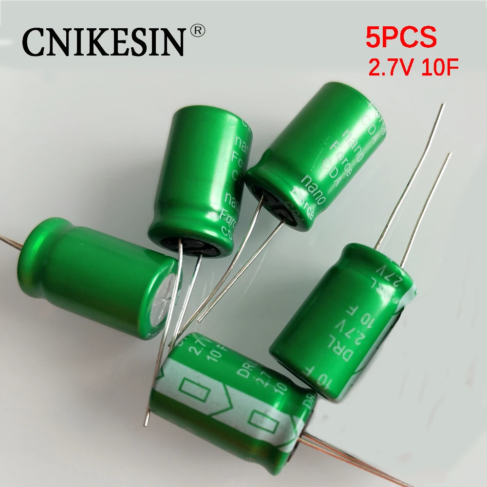 

CNIKESIN 5PCS High quality Super capacitor 2.7V10F ultra capacitor high current Low ESR fast delivery