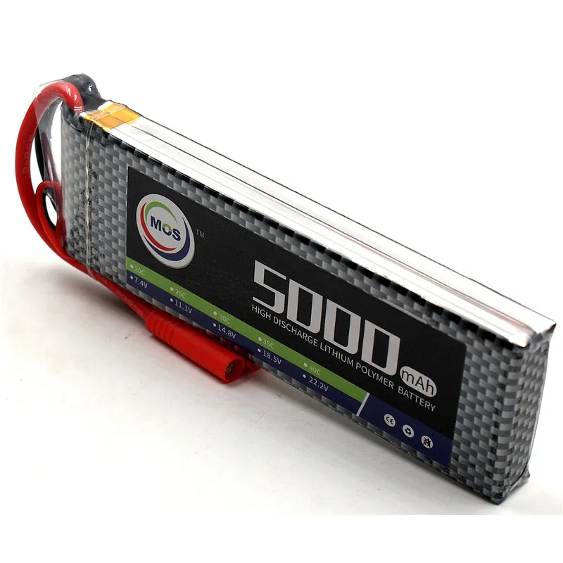 

MOS 2S RC lipo battery 7.4v 5000mAh 40C Max 80C For RC Airplane Helicopter Car Boat Quadcopter Li-Polymer batteries