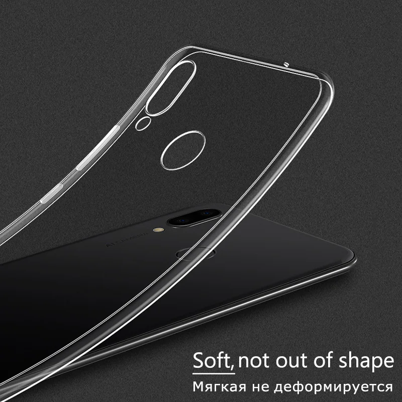 KHW1996_3_Clear Ultra-thin Soft Silicone Case for Huawei Honor 8X