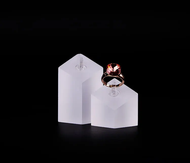 Oirlv 2PCS Acrylic Rings Finger Display Stands Holder Show Counter Showcase (8)