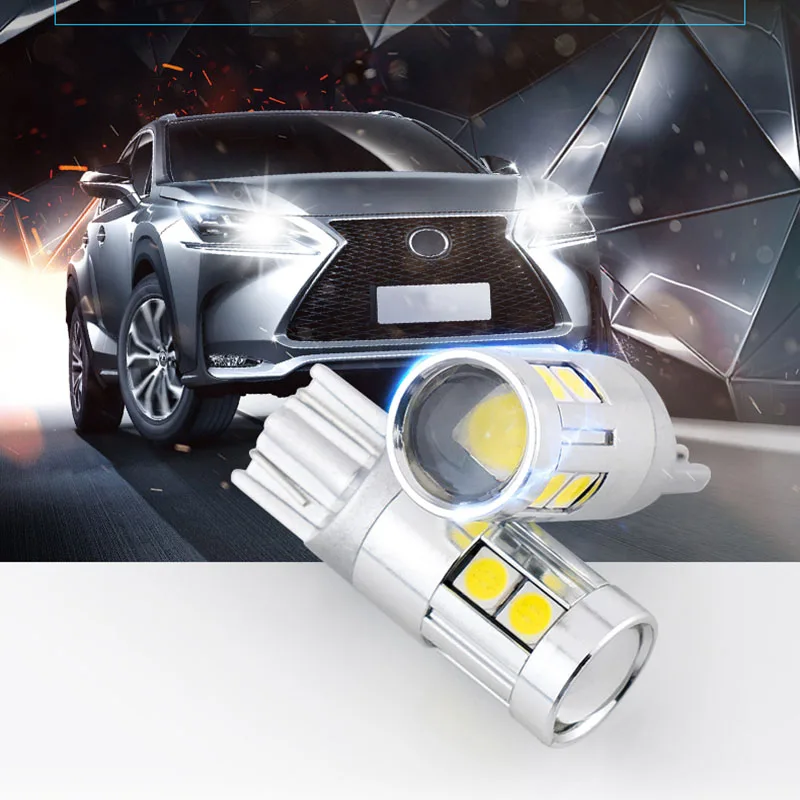 2x t10 светодиодный фонарь w5w DRL для автомобиля 3030 9 SMD 194 168 габаритный чтения