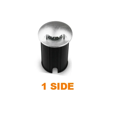 1W 3W 5W LED Buried IP66 AC85-260V DC12V Outdoor Recessed Deck Light 1/2/3/4 Side View Underground Lamp Sidewalk 1 side