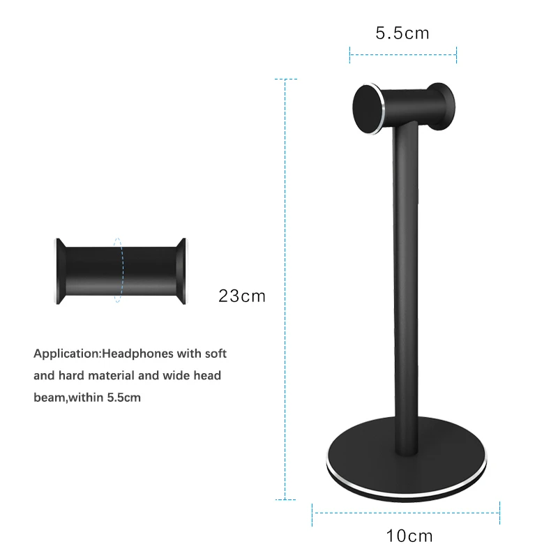 Headphone Holder Hanger Gaming Headset Stand Earphone Rack Mount Holder Stands Universal For Smart Mobile Cell Phone Accessories