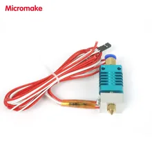 Micromake 3D Принтер Части Новое Обновление J головкой Экструдера Междугородние Подачи Проволоки для 1.75 мм Накаливания Латунь Сопла