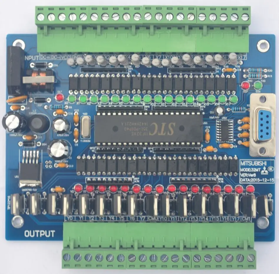 DC24V 32MT PLC board PLC industrial control board singlechip control