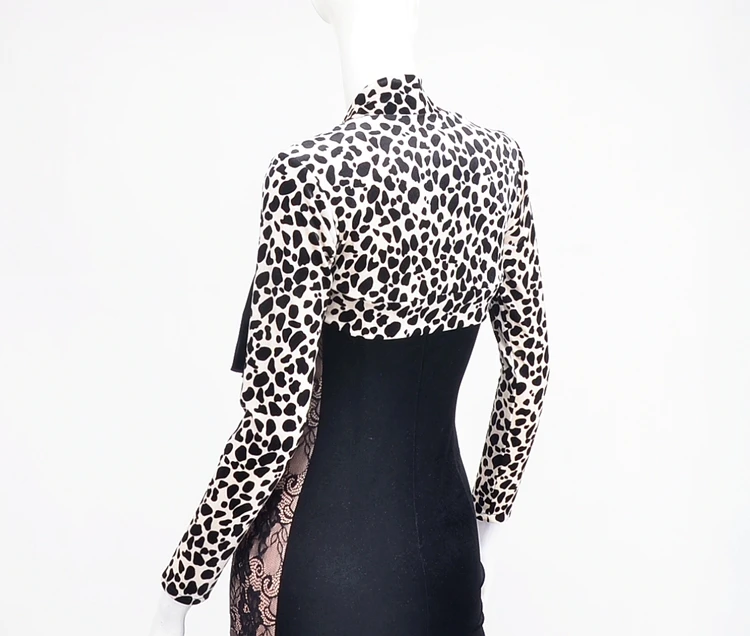 

Latin dance long sleeve collared velvet vest jacket jacket cold exercise T11010