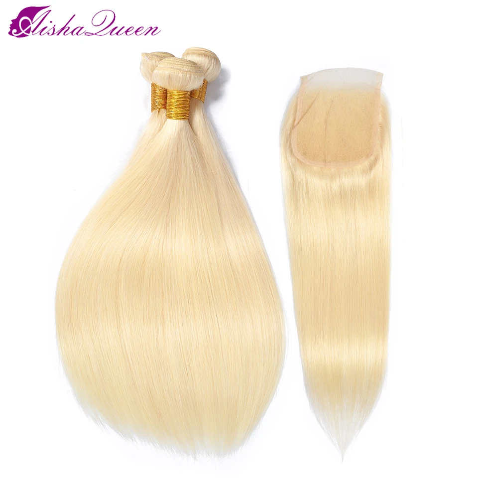 Aisha Queen Peruvian Hair Bundles With Closure Straight Wave 613 Blonde Bundles With Closure Remy Human Hair Weave Extenstions Aisha Queen Peruvian Hair Bundles With Closure Straight Wave 613 Blonde Bundles With Closure Remy Human Hair Weave Extenstions
