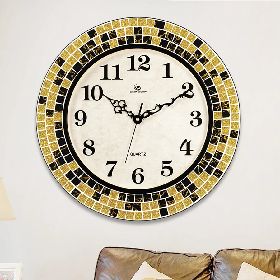 Большие часы с механизмом настенные домашний декор винтажные европейские