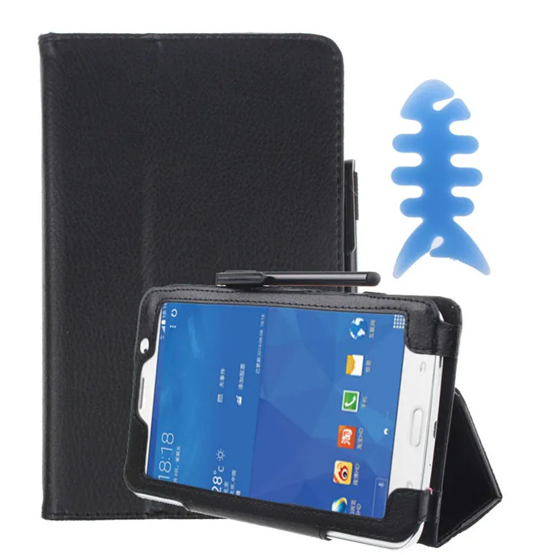

Reliable Leather Case Stand Cover For Samsung Galaxy Tab 4 7Inch Tablet SM-T230 SM-T231+Film Pen Reel