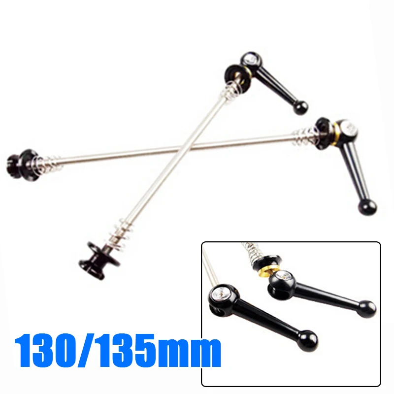 1 pair Bike Skewers Black Ultra light Front rear Set Aluminum alloy MTB Quick release Components