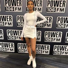 Тренировочный костюм женский светоотражающий полосатый Гибкий комплект спортивная одежда с длинным рукавом укороченный топ юбки спортивный костюм для бега