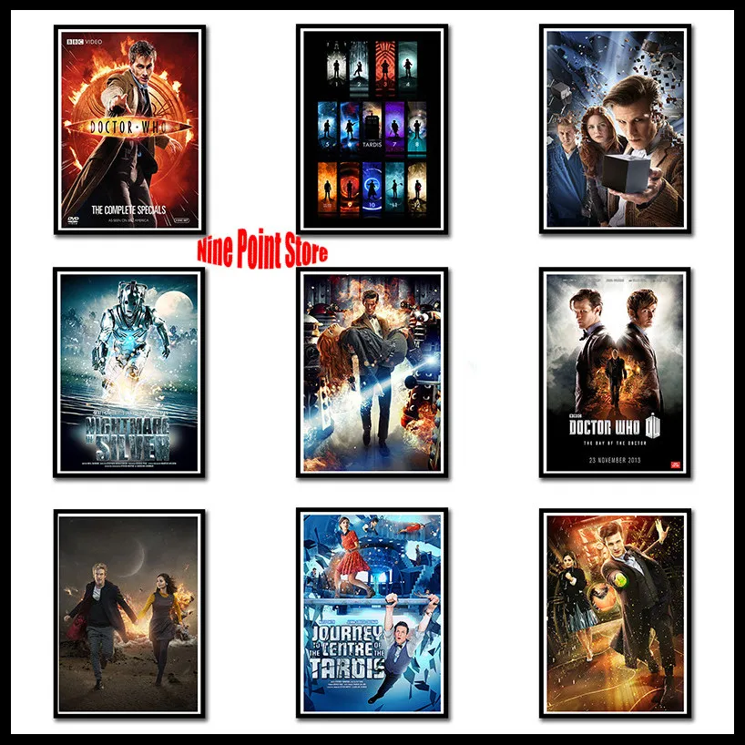 Ностальгический бумажный постер Doctor Who с матовым покрытием Офисная Подарочная