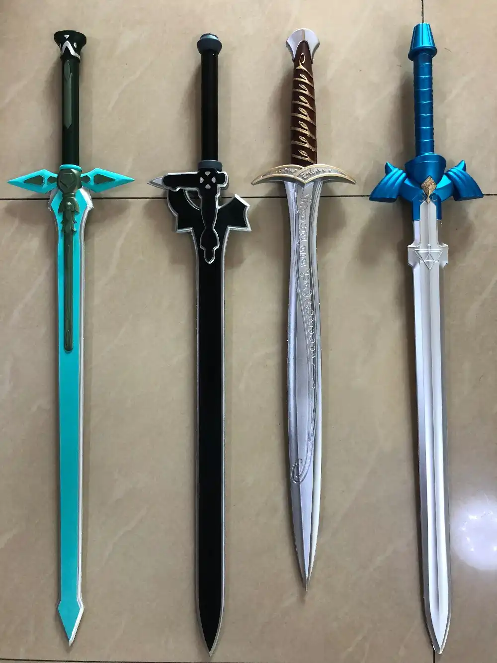 80 см обувь для вечеринки в Стиле косплей Sword Art Online (SAO) 1:1 оружие фигурку меч