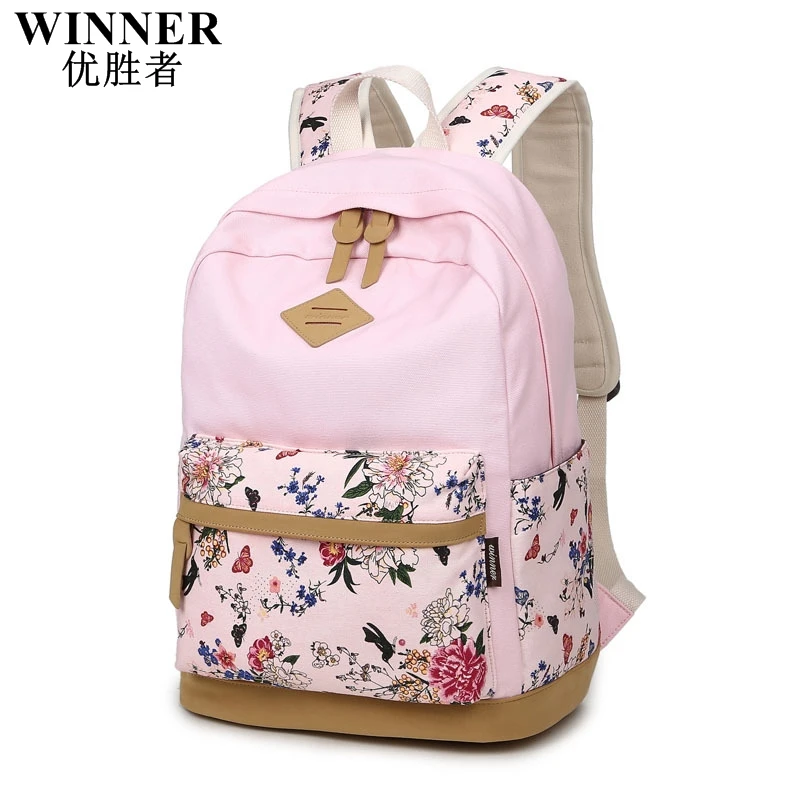

Fashion Canvas Backpack School Bags for Teenage Girls Vintage Printing Backpack Women's Casual Kanken Backpacks Korean Bagpack