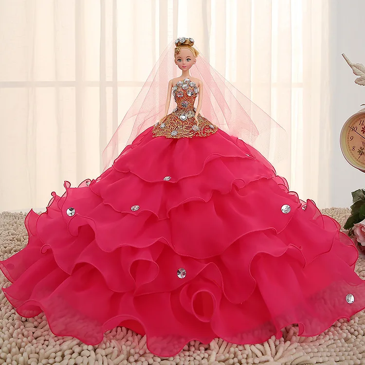 

2017 Hot Sell 45CM Wedding Dress Doll Top Grade Toys Collection Get Married Dolls Birthday Present For Girls Gift For Children 3