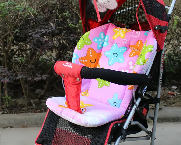 Звездный узор Толстая хлопковая Подушечка Для сиденья детской коляски Подушка для детской коляски для 0-3 лет Детские подушки для сиденья кресла аксессуары для коляски