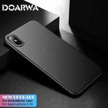 Ultra Thin Hard Matte Phone Cover For iPhone X 10 Xs XsMax Xr Case Full Cover For iPhone 8 7 6 6s Plus Phone Bag Case