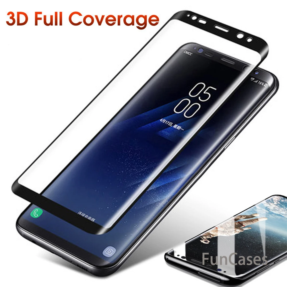 6D изогнутое полное покрытие 9H закаленное стекло для samsung Galaxy Note8 S6 7 Edge S8 9Plus A3 5 2017