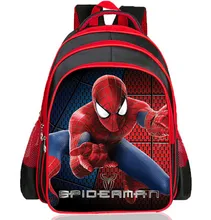 New Arrivals 2016 Boys School Bags Cartoon 3D Spiderman Children School Backpacks Kindergarten Primary Boy mochila
