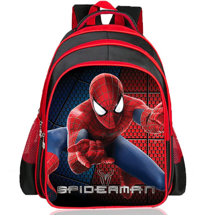 New Arrivals 2016 Boys School Bags Cartoon 3D Spiderman Children School font b Backpacks b font