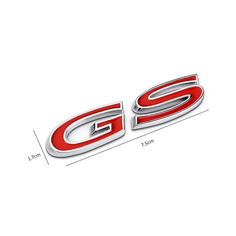 3D Красный GS символ автомобиля Стайлинг Авто тела Задняя эмблема значок наклейки для Buick REGAL Универсальный
