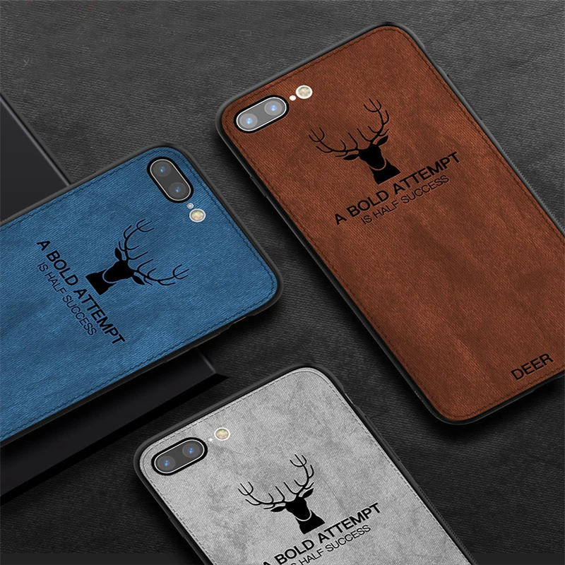 

Cloth Grid Phone Case For Apple iPhone X 8 7 6S 6 Plus Ultra Thin Soft Silicone Retro Style Back Cover Cases For iPhone 10